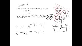 Electron Configuration of Molybdenum example [upl. by Atnamas]