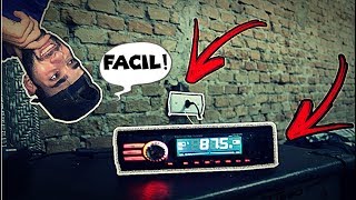 Como ligar Um Radio De Carro Som Auto Motivo Na Energia Eletrica [upl. by Iror700]