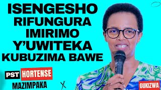 ISENGESHO RIFUNGURA IMIRIMO YUWITEKA KUBUZIMA BWAWE  Inyigisho NZIZA na Pst Hortense Mazimpaka [upl. by Grimes]