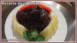 Recette  entre daube et bœuf Bourguignon les cœurs balancent [upl. by Elrak]