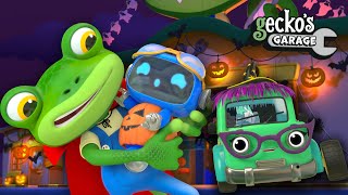 Geckos Garage is HAUNTED  Halloween Cartoons  Geckos Garage｜Funny Cartoon For Kids [upl. by Tab]