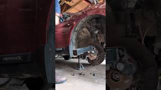 Minnesota Wheel hub removal Subaru Outback [upl. by Aivyls]