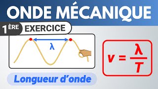 Calculer la célérité dune onde mécanique   1ere  Physique [upl. by Rubinstein]