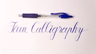 How to do Write Faux Calligraphy [upl. by Artenahs]