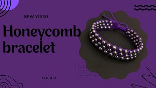 honeycomb beaded bracelet [upl. by Lowney]