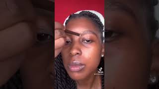 HOW TO GET SYMMETRICAL EYEBROWS Follow for more eyebrowtutorial eyemakeup makeuptutorial [upl. by Yrolg]