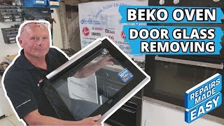 How To Remove Beko Oven Door Glass For Cleaning  Easy StepbyStep Guide [upl. by Kamal]