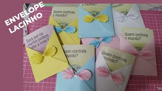 DobraduraEnvelope super fácilLaço💌🎀 [upl. by Pul]