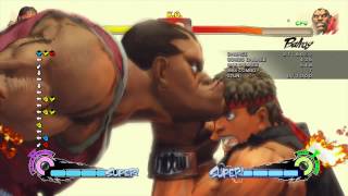 Balrog Midscreen Metsu Shoryuken Combo [upl. by Elawalo]