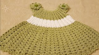 👭VESTIDO A CROCHETganchillo para niñas LasMaravillasdelCrochet [upl. by Tasha]