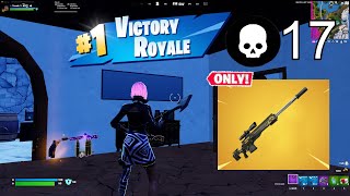 I WON Using Reaper Sniper ONLY quot Zero Build quot Gameplay🏆  Fortnite Chapter 5 Season 1 [upl. by Heyer]