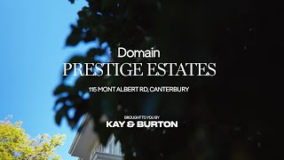 Prestige Estates  Canterbury VIC  Domain [upl. by Jamaal]