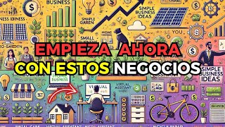 20 NEGOCIOS SIMPLES POCO CONOCIDOS Y QUE PUEDEN HACERTE MILLONARIO [upl. by Atterys]