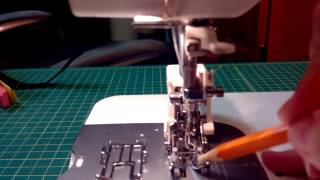 Janome Convertible Even Feed Foot CLOSED TOE on PQ1500S [upl. by Ignatz]