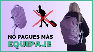 Mochila para viajar sin equipaje en aerolíneas low cost ✈️ [upl. by Tillinger]