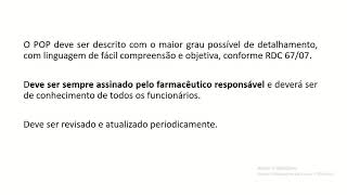 Como elaborar um Procedimento Operacional Padrão POP [upl. by Izzy]