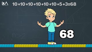 Place Value Naming Numbers Below 100  Linear Abacus® [upl. by Gypsie]