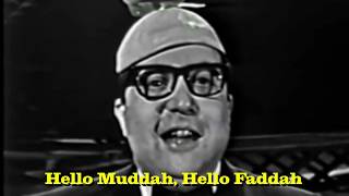 Hello Muddah Hello Fadduh Camp Granada Song with Lyrics SingAlong Allan Sherman 1963 updated [upl. by Nolita667]