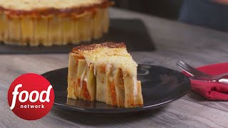 Easy Cheesy Rigatoni Pie  Food Network [upl. by Dickson]