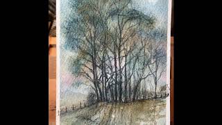 A Slideshow of some of my recent Watercolour Landscape Paintings [upl. by Teleya]