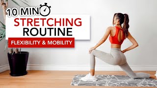 10 MIN STRETCHING ROUTINE Full Body Flexibility amp Mobility  Esneme Egzersizleri  Eylem Abaci [upl. by Bronson743]