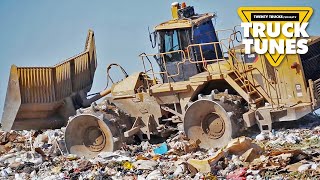 Landfill Compactor for Children  Truck Tunes for Kids  Twenty Trucks Channel [upl. by Ricoriki]