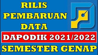 PEMBARUAN APLIKASI DAPODIK 2022C SEMESTER GENAP  CARA INSTAL DAN UPDATE DAPODIK 2022C [upl. by Mufinella]