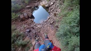 Heaps  Final Sequence ZionUtahUSA 2016 NKO Canyoning [upl. by Leinehtan419]