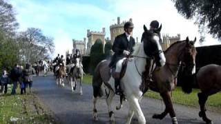 Belvoir Hunt leaving the castle [upl. by Bouchier]