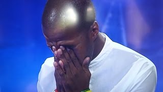 Idols SA He cries Wooden mic 2016 [upl. by Felecia]