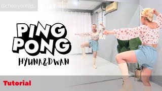 HyunaampDAWN Ping Pong  Dance Tutorial Mirrored  cherryont0p [upl. by Mylo]