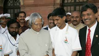 Dr APJ Abdul Kalam mentoring about Bolla Srikanth a visually challenged as Best Entrepreneur [upl. by Haimarej]