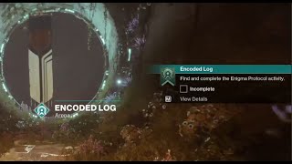 Encoded Log secret mission on Nessus  Destiny 2 final shape [upl. by Aretse]