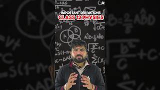 Must do Important Derivation for Class 12 Physics shorts physics [upl. by Airpac]