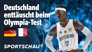 Basketball Testspiel Deutschland – Frankreich Highlights  Sportschau [upl. by Rusert]