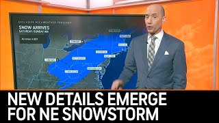 Northeast Snowstorm Update New Details Emerge  AccuWeather [upl. by Clarette130]