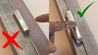 Stop Bad Hinge Installation If you Use This Method Good Weldeng metal iron welder welding [upl. by Nipha]