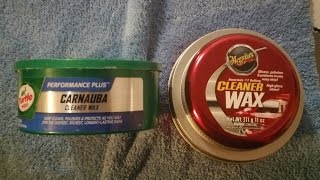 Meguiars Cleaner Wax Vs Turtle Wax Carnauba Waxwater test [upl. by Thacker647]