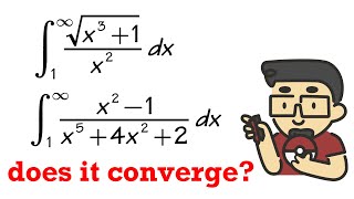 Comparison test for convergence and divergence of improper integrals [upl. by Minica]