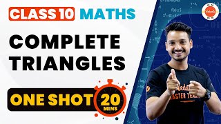 Triangles Class 10 Full Chapter One Shot Revision  NCERT Class 10th Maths Chapter6  CBSE 2024 [upl. by Eneluj]