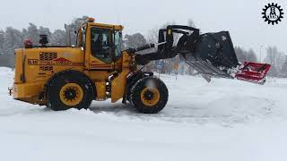 Ljungby L15 in Snow clearing work in the late spring 2024 [upl. by Anirb]