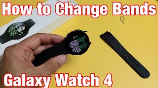 Galaxy Watch 4 How to Change Bands  Straps [upl. by Leupold913]