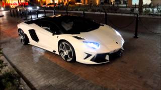 Lamborghini Aventador Mansory at The Pearl Qatar [upl. by Esirehs]