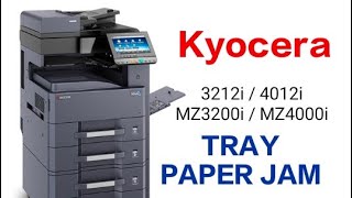 kyocera 3212i paper jam tray problem  Kyocera 3212i  Kyocera 4012i [upl. by Aevin68]