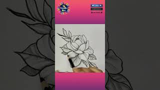 flower drawing drawing flowerpencilsketch [upl. by Francklin624]