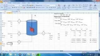 Simulador Balance de Materia para un proceso de Mezclado en Excel [upl. by Hahseram418]