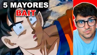 LOS 5 MAYORES BAIT DE DRAGON BALL SUPER  Reaccion Yeltrack [upl. by Euqinehs]