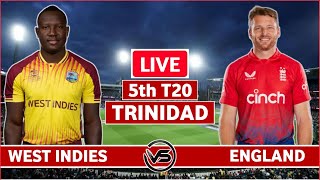 England vs West Indies 5th T20 Live Scores  ENG vs WI 5th T20 Live Scores amp Commentary [upl. by Geiger]