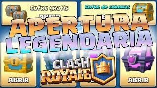 APERTURA LEGENDARIA DE COFRES  CLASH ROYALE  FloGar oO [upl. by Anoed]