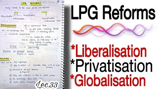 LPG Reforms 1991 Reforms  Liberalisation Privatisation Globalisation  Lec33 An Aspirant [upl. by Ahar631]